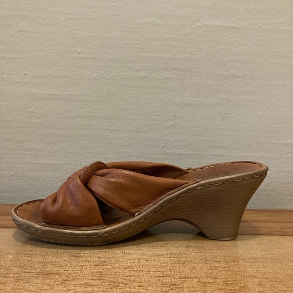 Clogs vinatge leather sandals - Picture 3 of 3